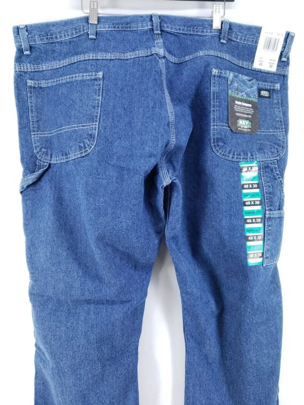 Key Dungaree Men's Size 48x30 Traditional Fit Denim Jeans - Picture 5 of 11